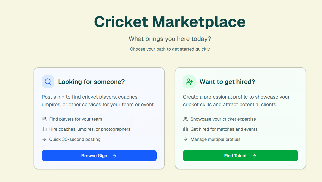 Gig Marketplace Interface - Image 1
