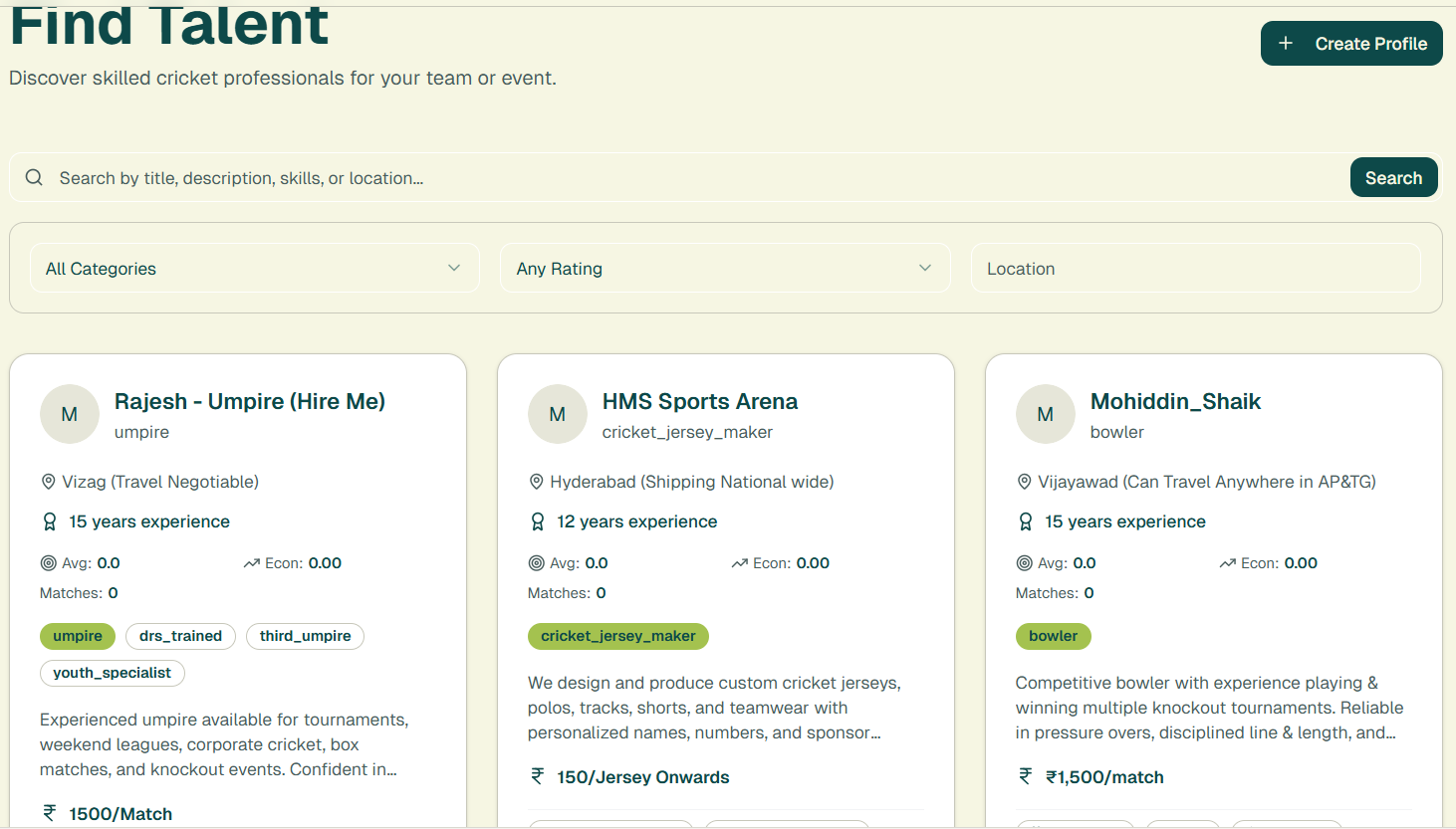 Gig Marketplace Interface - Image 3